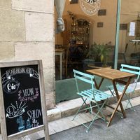 Outside  at Les P'tits Poissons Verts in Nimes