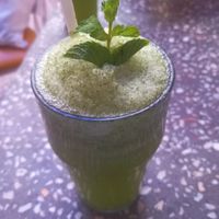 Fresh mint lemonade at Cafe Clock in Marrakech