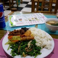 Rice dishes (?) at Thien Tam in Dong Ha