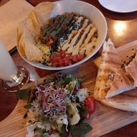 Tortilla bowl and bulgogi panini at Vegetus 베제투스 in Seoul