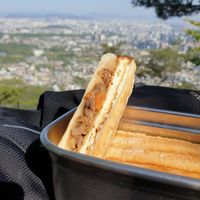 takeaway vegan bulgogi panini 😋 at Vegetus 베제투스 in Seoul