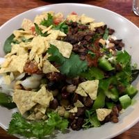 Multi-bean salad - similar to a taco salad at Vegetus 베제투스 in Seoul