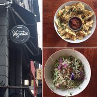 mushroom pasta and nachos at Vegetus 베제투스 in Seoul