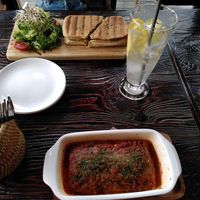 Paninis and lasagne at Vegetus 베제투스 in Seoul