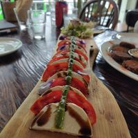 Cashew cream cheese mozzarella caprese at Vegetus 베제투스 in Seoul