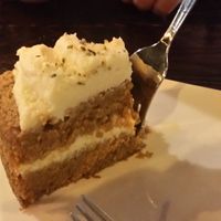 Amazing carrot cake (couldn't wait) at Vegetus 베제투스 in Seoul