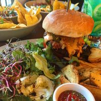 Burger 💚 at Vegetus 베제투스 in Seoul