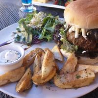 Veg burger at Vegetus 베제투스 in Seoul