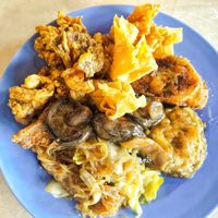 ngoh hiang was best, highly recommend at Long Mun Chai Vegetarian Restaurant in Sitiawan