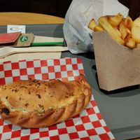 Meal deal with chips and organic drink at Veggie's World in Andorra La Vella