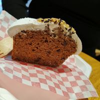 Carrot cake, truly delicious (the best I've had) at Veggie's World in Andorra La Vella