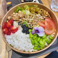 Buddha bowl at Veggie's World in Andorra La Vella