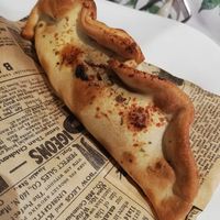 Empanada de xampis i nous at Veggie's World in Andorra La Vella