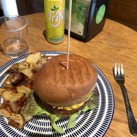 super delicious burger  at Veggie's World in Andorra La Vella