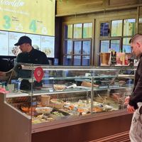 A vitrine at Veggie's World in Andorra La Vella