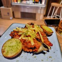 Beringela recheada at Veggie's World in Andorra La Vella