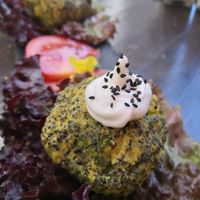 Broccoli muffin at Veggie's World in Andorra La Vella