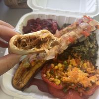 Jack fruit samosa  at Vegan and Juice in Miami