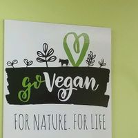 sign at Vegan and Juice in Miami