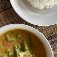 Coconut curry  at Lazy Beach in Koh Rong