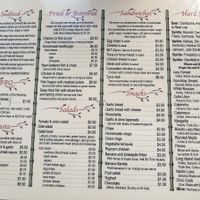 Menu page 2 at Lazy Beach in Koh Rong