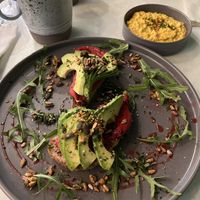 Avo on toast at Haven in Tunbridge Wells