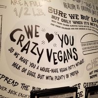 ? we're not crazy but glad you love us! at Twisted Root Burger in Waco