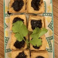 Homemade tofu with spicy saucee  at Yi Ke Shu - Tanjung Bungah in Penang