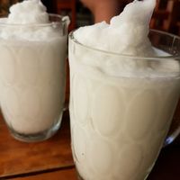 coconut shake at Number One Vegetarian in Bangkok