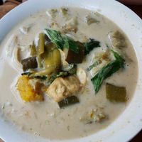 green curry  at Number One Vegetarian in Bangkok
