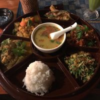 set meal, too big for one person but very tasty   at The Moon (2) - New Bagan in Bagan