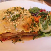 Tofu lasagne at PurEssence in Alvor