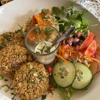 Falafel & brown rice  at PurEssence in Alvor