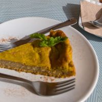 Pumpkin coconut cake at PurEssence in Alvor