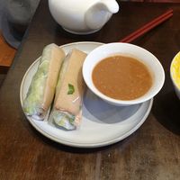 Rice paper rolls with lemongrass sauce at Huong Viet in Footscray