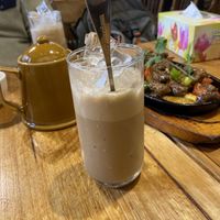 Vegan iced coffee  at Huong Viet in Footscray