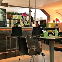 There is no outdoor seating, but indoors it´s nice too! at Marsim Bistrobarante in Mallorca