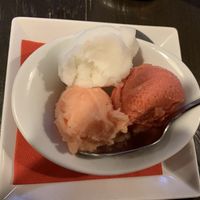 Vegan sorbetto at Pistarro in Frederick