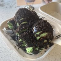 Brownie sundae with mint chip  at Hug Life in Garden Grove