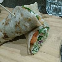Falafel wrap - vegan, gluten free at Jerf Whole Food Cafe in Lorn