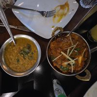 Dal Fry & Bombay Aloo at Namaste Indian Restaurant in Athens