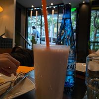Strawberry Lassi at Namaste Indian Restaurant in Athens