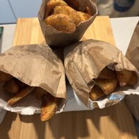 Potato Wedges are so damn good!!  at Chickpeas in Ottawa