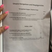 Menu  at Himalaya Sherpa in Wiesbaden