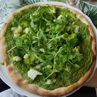 Green Express pizza at Vegan Express in South West London