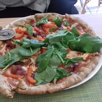 Rosso pizza at Vegan Express in South West London