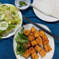 Tofu in Tomato Sauce at Viet Chay Sala in Quang Ngai