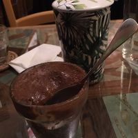 Raw chocolate dessert + infusion  at Café Vert in Lyon