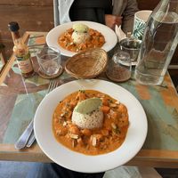 Smoked tofu stew  at Café Vert in Lyon