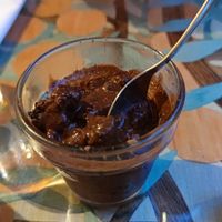 Mousse de chocolate at Café Vert in Lyon